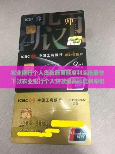 农业银行个人贷款