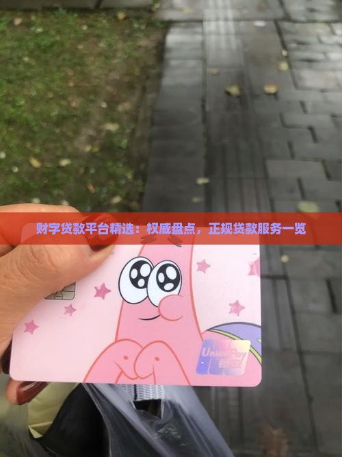 财字贷款平台精选：权威盘点，正规贷款服务一览