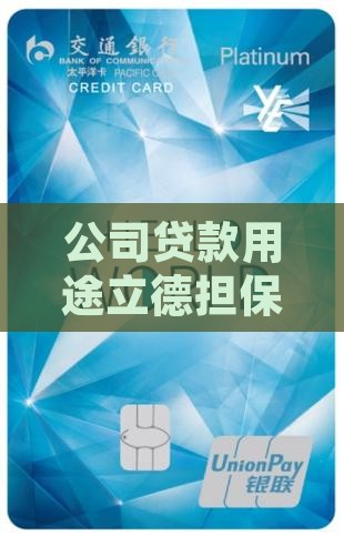 公司贷款用途立德担保是什么