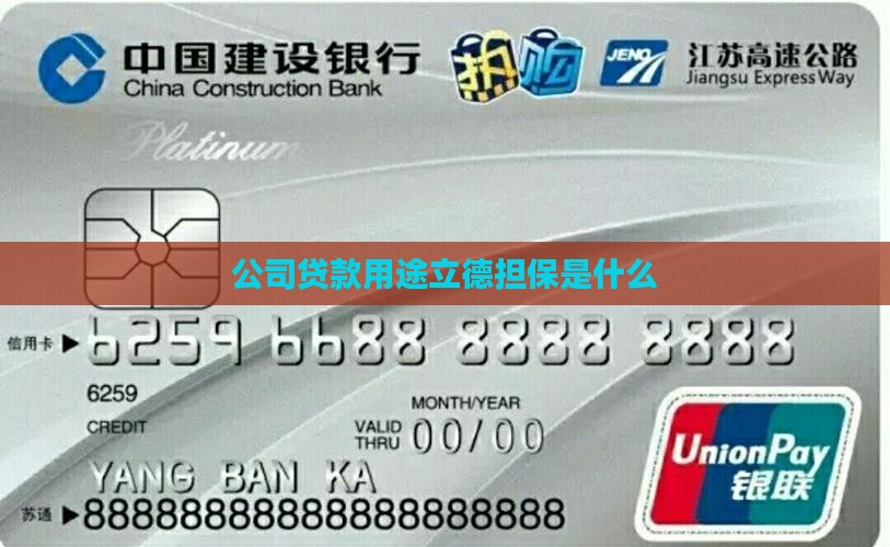 公司贷款用途立德担保是什么
