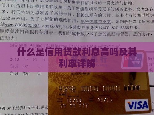 什么是信用贷款利息高吗及其利率详解