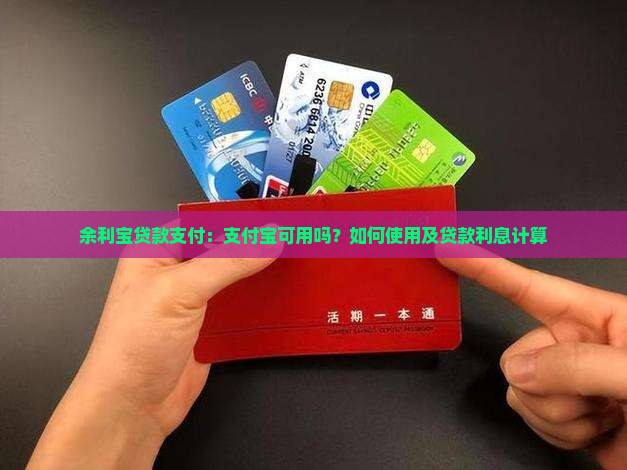 余利宝贷款支付：支付宝可用吗？如何使用及贷款利息计算