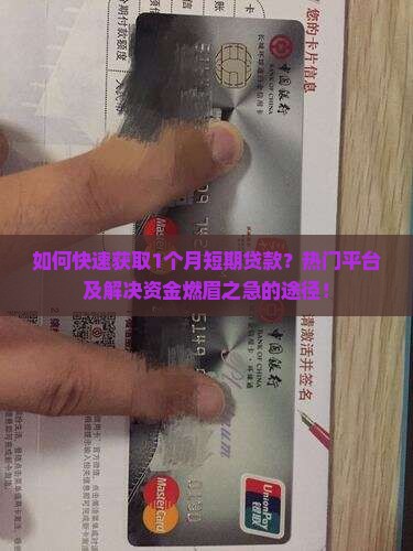如何快速获取1个月短期贷款？热门平台及解决资金燃眉之急的途径！