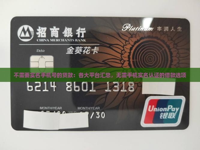 不需要实名手机号的贷款：各大平台汇总，无需手机实名认证的借款选项
