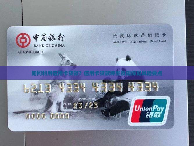 如何利用信用卡贷款？信用卡贷款种类及规保见风险要点