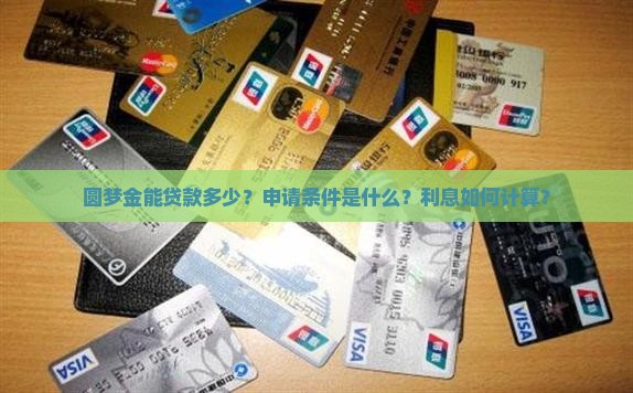 圆梦金能贷款多少？申请条件是什么？利息如何计算？