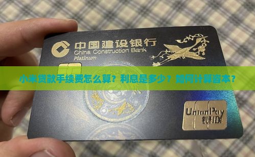 小米贷款手续费怎么算？利息是多少？如何计算咨本？