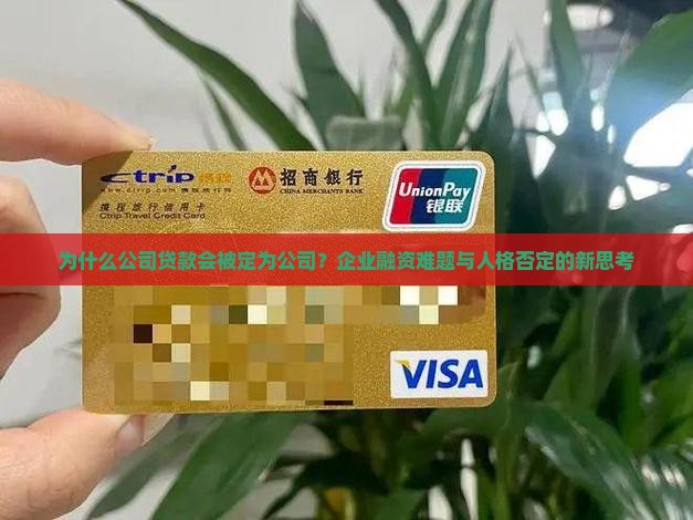 为什么公司贷款会被定为公司？企业融资难题与人格否定的新思考