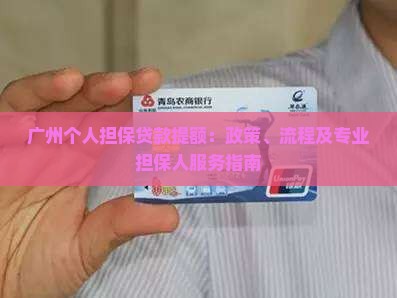 广州个人担保贷款提额：政策、流程及专业担保人服务指南