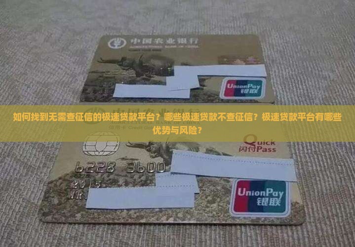 如何找到无需查征信的极速贷款平台？哪些极速贷款不查征信？极速贷款平台有哪些优势与风险？
