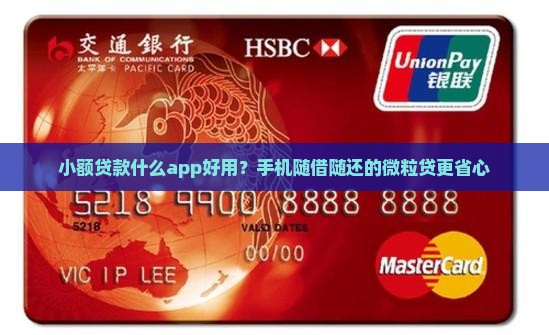 小额贷款什么app好用？手机随借随还的微粒贷更省心