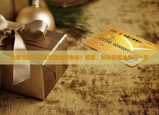 内蒙古农行信用贷款如何申请？额度、利率及相关条件一览