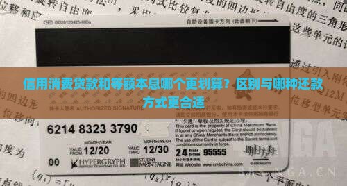 信用消费贷款和等额本息哪个更划算？区别与哪种还款方式更合适