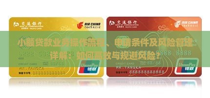 小额贷款业务操作流程、申请条件及风险管理详解：如何高效与规避风险？