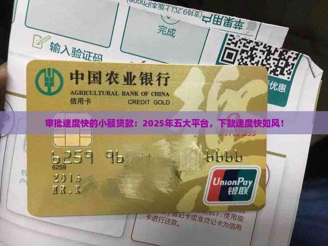 审批速度快的小额贷款：2025年五大平台，下款速度快如风！