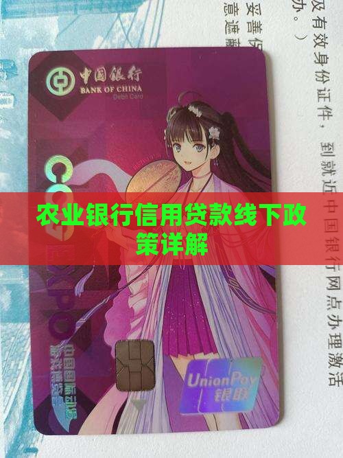 农业银行信用贷款线下政策详解