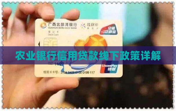 农业银行信用贷款线下政策详解