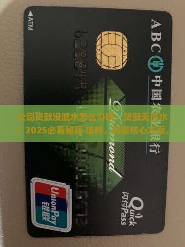 公司贷款没流水怎么办啊 公司贷款没流水怎么办啊