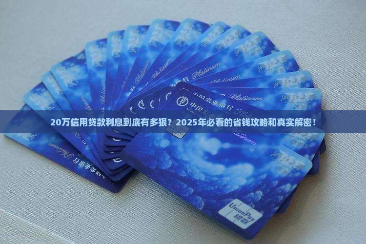 信用贷款20W利息多少