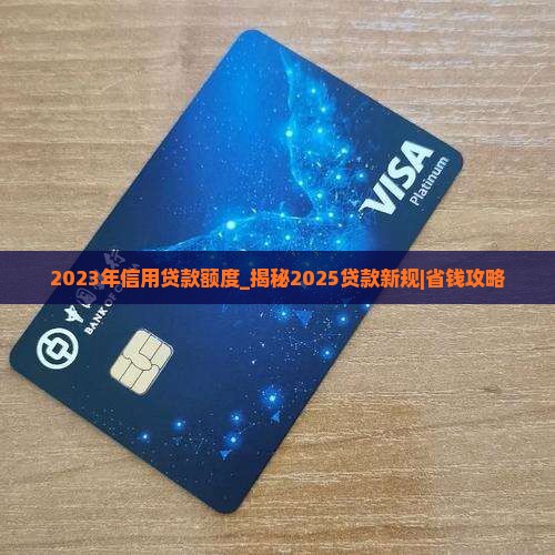 2023年信用贷款额度