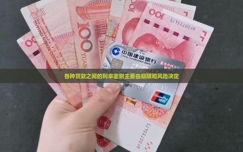 各种贷款之间的利率差别