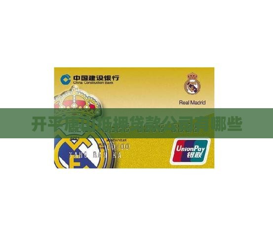 开平绿本抵押贷款公司有哪些