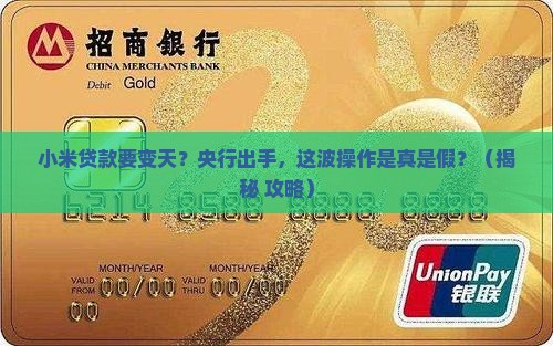 央行对小米贷款的影响