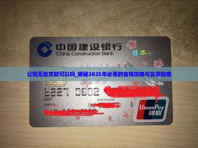 公司无息贷款可以吗