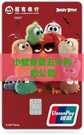 小额贷款五千内的公司