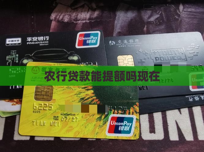 农行贷款能提额吗现在