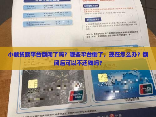小额贷款平台倒闭了吗