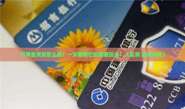 万用金贷款怎么用