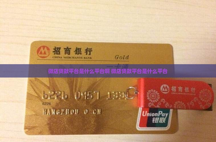 微店贷款平台是什么平台