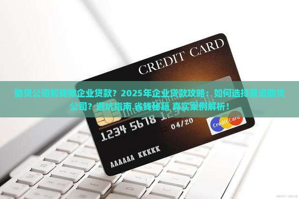 助贷公司帮我做企业贷款