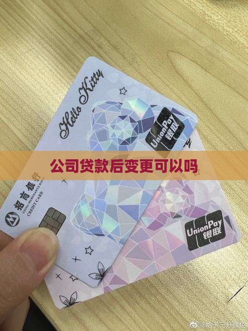公司办贷款后变更法人