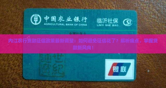 内江农行贷款征信政策最新调整：如何避免征信花了？解析痛点，掌握贷款新风向！
