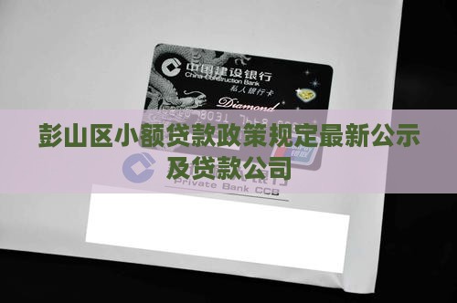 彭山区小额贷款政策规定最新公示及贷款公司