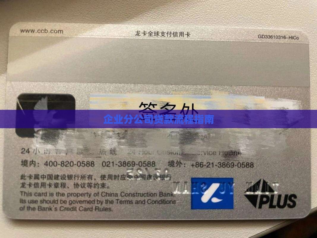 企业分公司贷款流程指南