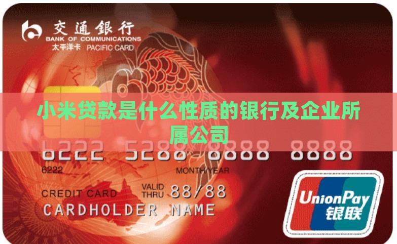 小米贷款是什么性质的银行及企业所属公司