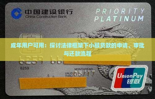 成年用户可用：探讨法律框架下小额贷款的申请、审批与还款流程