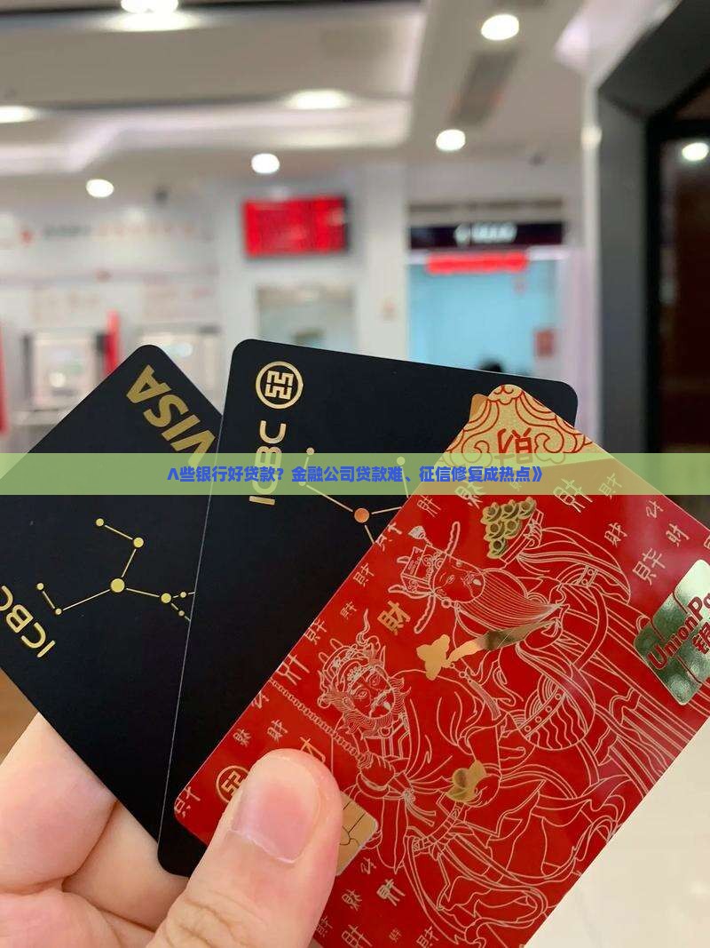 ∧些银行好贷款？金融公司贷款难、征信修复成热点》