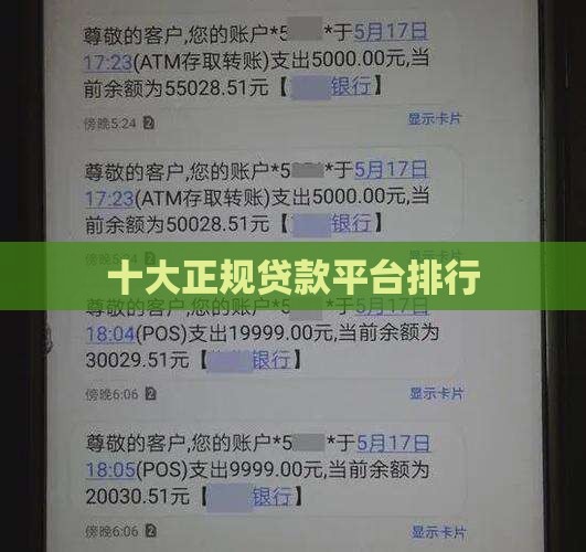 十大正规贷款平台排行