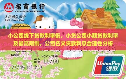 小公司线下贷款利率低，小贷公司小额贷款利率及最高限制，公司名义贷款利息合理性分析