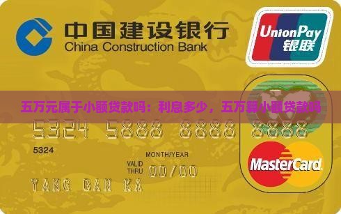 五万元属于小额贷款吗：利息多少，五万算小额贷款吗