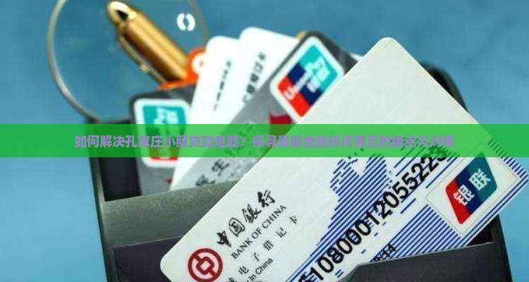 如何解决孔家庄小额贷款难题？探寻最新金融热词背后的痛点与对策