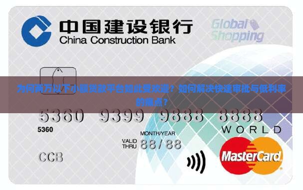 为何两万以下小额贷款平台如此受欢迎？如何解决快速审批与低利率的痛点？
