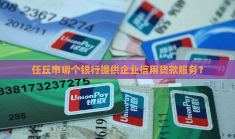 任丘市哪个银行提供企业信用贷款服务？