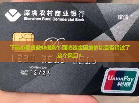 下岗小额贷款非微利？面临资金困境的你是否错过了这个风口？