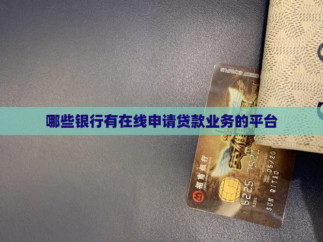 哪些银行有在线申请贷款业务的平台