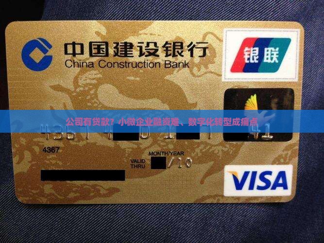 公司有贷款？小微企业融资难、数字化转型成痛点